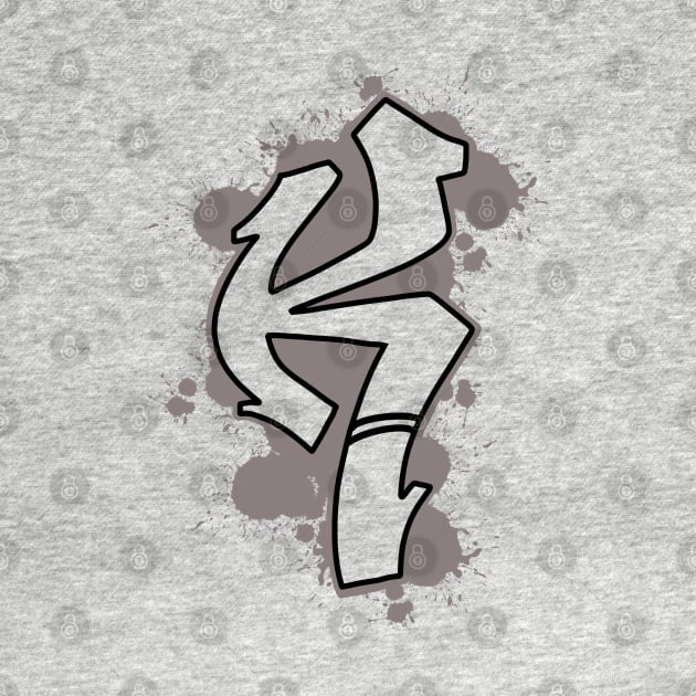 Graffiti style K by KeegansKolourStudio